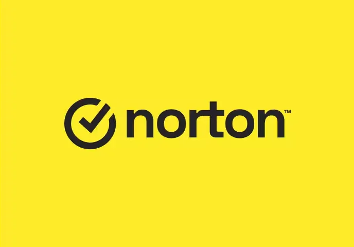 Norton logo on a yellow background